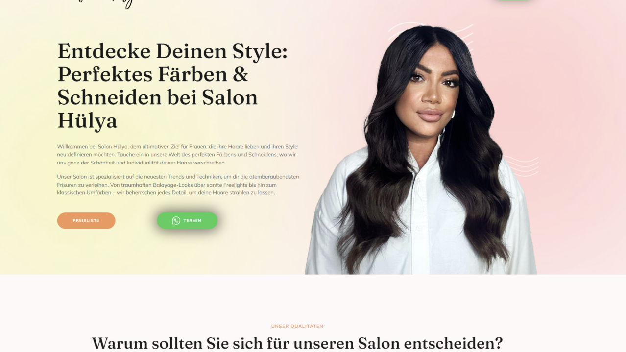 Salon Hülya Webseite